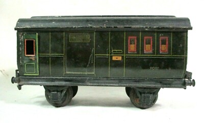 Marklin 1 Gauge Deutsche Postal Car Tin Litho Prewar Model Railway Train SC-5