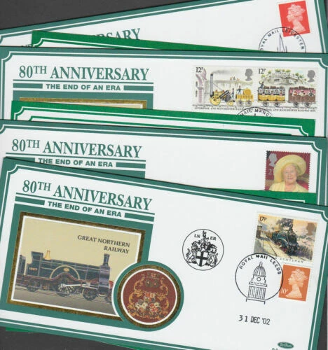 Trains, Railroads Decimal Great Britain First Day Covers