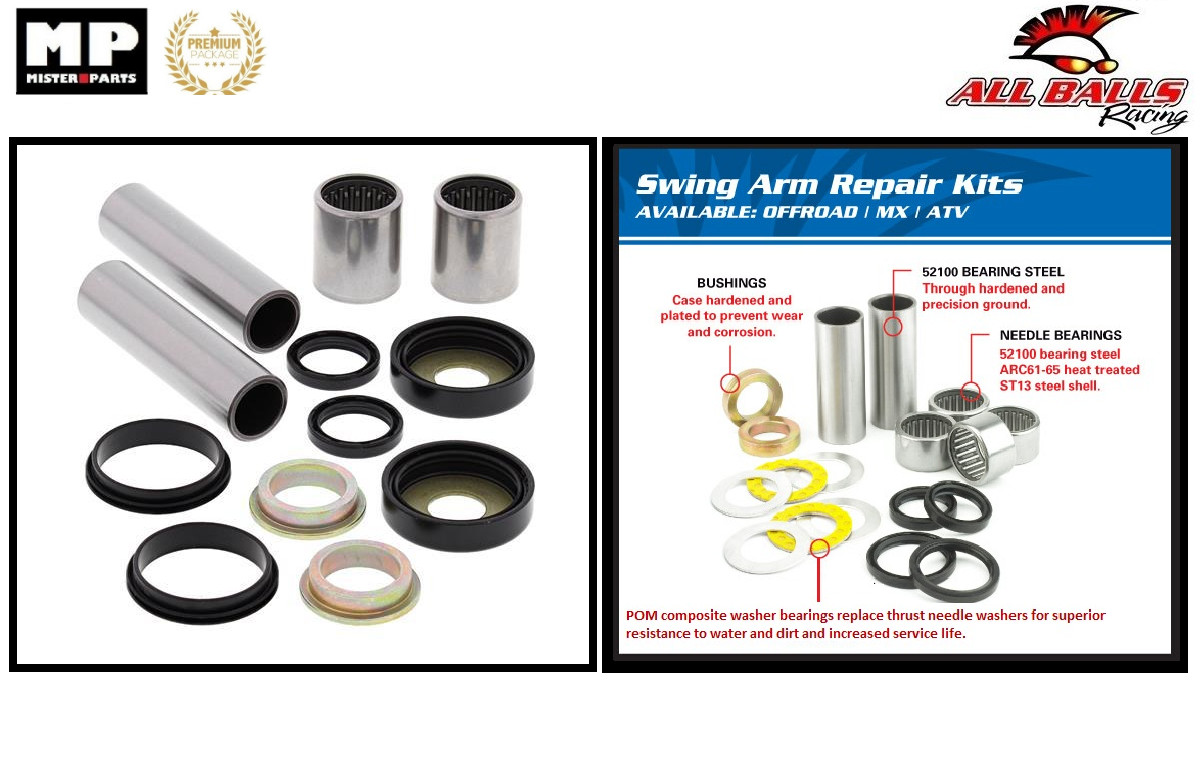 Kit roulements bras oscillant 28-1123 contre le jeu arrière du Honda TRX450ER