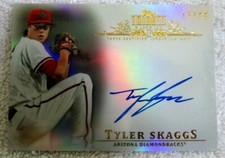 TYLER SKAGGS RC 2013 TOPPS TRIBUTE REFRACTOR ROOKIE#15/99!DIAMONDBACKS/ANGELS-2