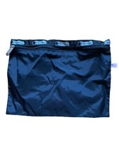 lesportsac tote/makeup black made in USA size 9”x12”