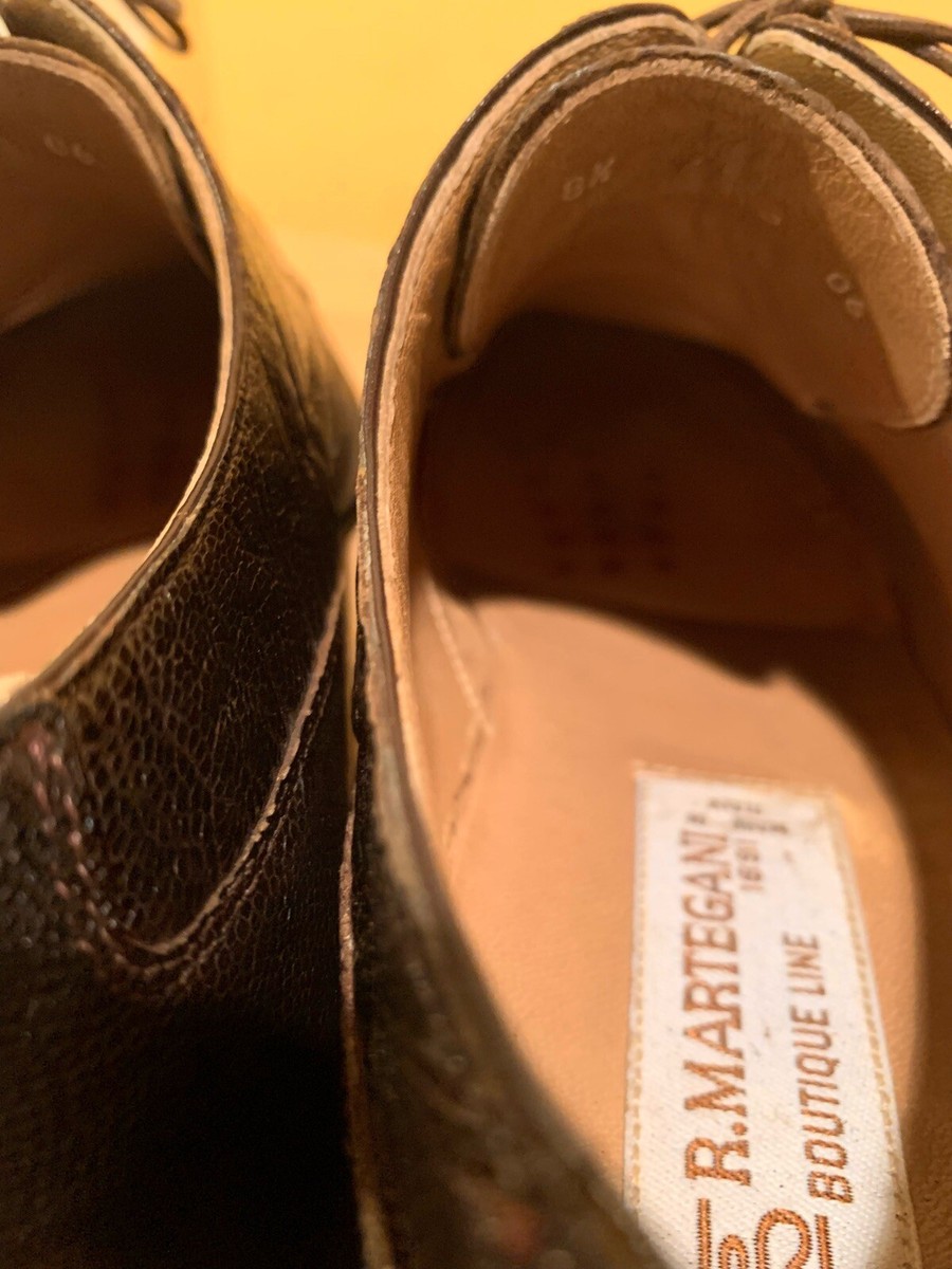 Romano Martegani Brown Hand Made Ostrich Shoes Size 8.5  display picture 1