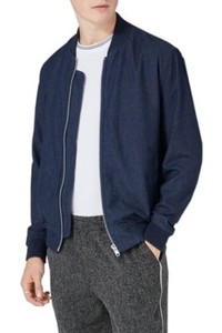 topman blue bomber jacket