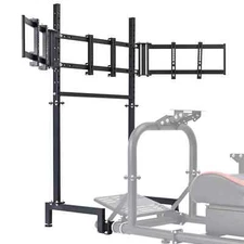 Hottoby Racing 3-Sided Monitor Frame For Racing Sim Cockpit Support 3 Screens