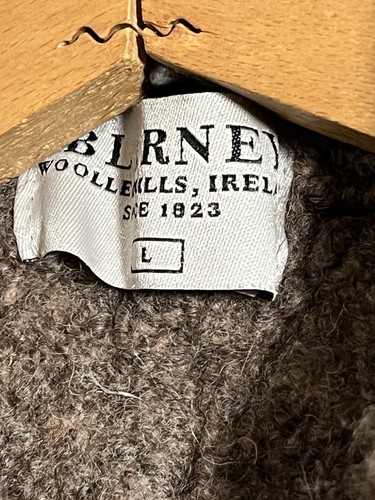 Vintage Blarney Cardigan Sweater Boys Large Brown Merino Wool Cozy Cottagecore - Picture 8 of 10