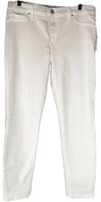 Hudson Los Angeles Women  s 31 Nico Mid Rise Super Skinny Ankle Color White WHT2 