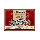 Original HARLEY DAVIDSON METAL PLATE NOSTALGIC MOTORCYCLE Christmas Gift Postcard A