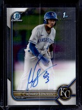 2022 Bowman Chrome #CPA-HG Herard Gonzalez Prospect Autographs