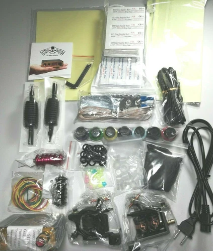 YUELONG Tattoo Machine Kit With Accessories And Ink - product listing photo