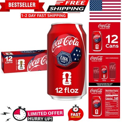 Enjoy the Classic Taste of Coca-Cola - 12-Pack of 12 fl oz Cans for Refreshment