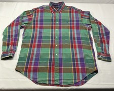 Polo Ralph Lauren Blake Multicolor Plaid Button Down Shirt Men L Long Sleeve  