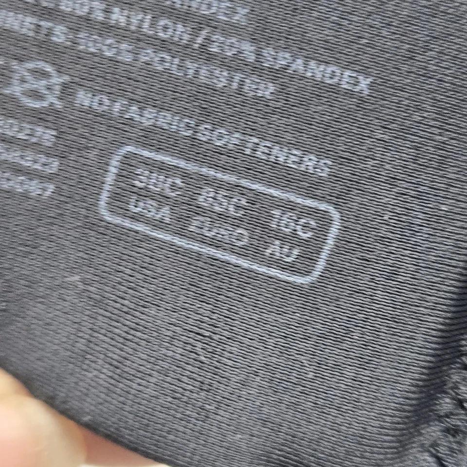 Sujetador deportivo Moving Comfort para mujer 38C negro Luna correa inalámbrica ligeramente forrado Foto 4 de 4