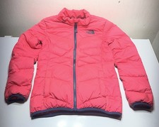 The North Face Jacket Girls medium 10/12 Pink 550 Down Puffer Winter Quilted