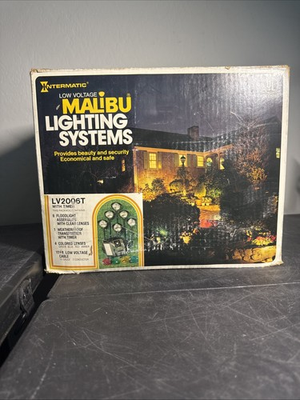 #ad MALIBU LIGHTS LV2006T VINTAGE LANDSCAPE 1980#x27;s OUTDOOR LIGHTING New Open Box $149.99