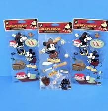 RARE EK SUCCESS Walt Disney 3D MICKEY MINNIE SCRAPBOOK STICKERS EMBELLISHMENTS 