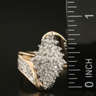 Gorgeous 10K Gold 0.25 CTW Diamond Navette Bypass Ring — photo 4