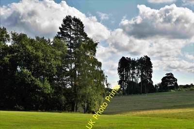 Foto A2 Kedleston Hall: Blick genau nach Süden von der Halle um 2021