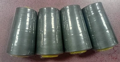 Midium Grey Overlocking Thread Polyester Industrial Sewing Machine 4Cones - Image 1 of 3