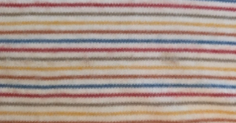 Tecido de jersey listrado vintage algodão poliéster 66” x 78” R1 - Imagem 4 de 4