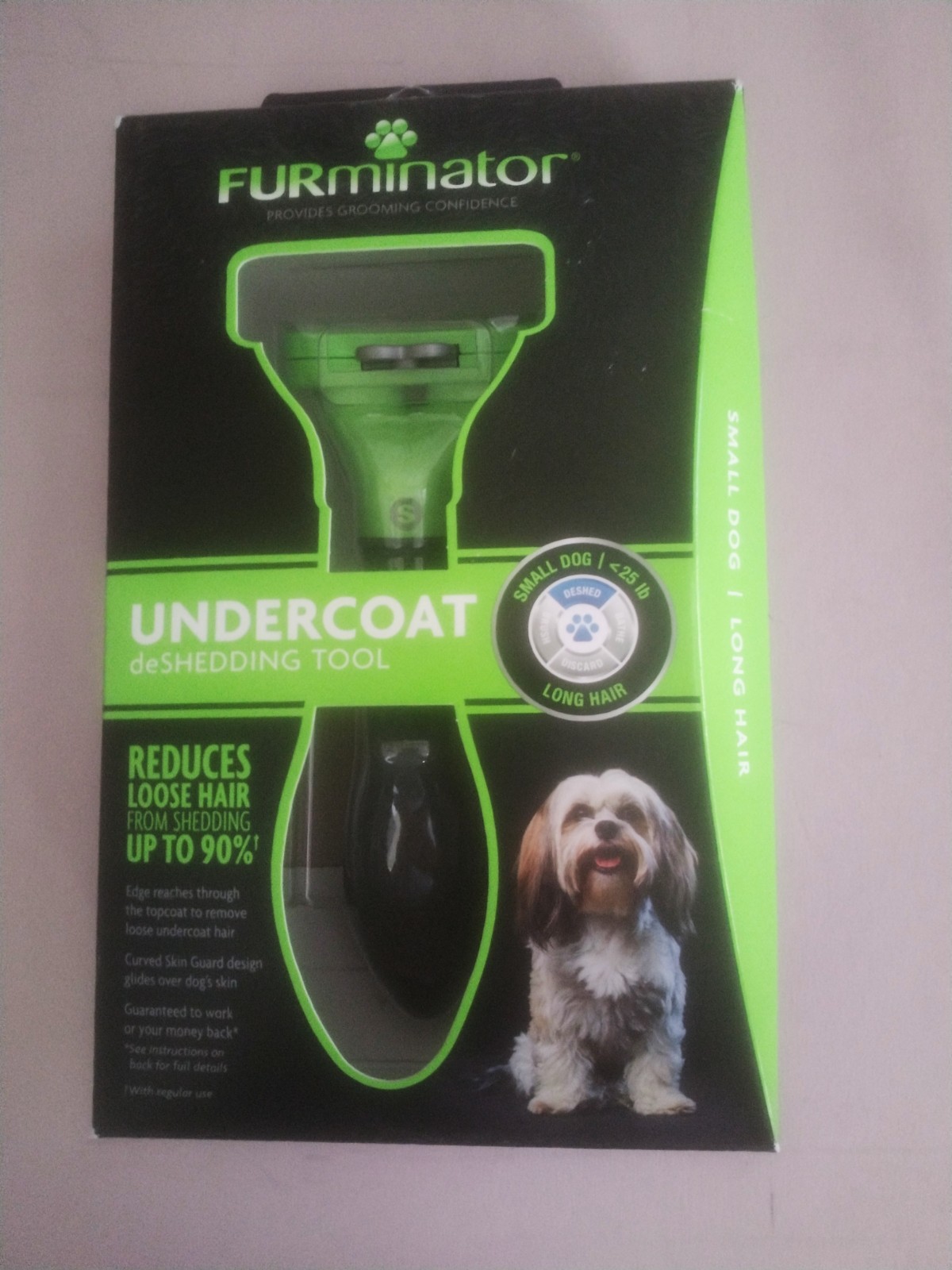 FURminator Undercoat Deshedding Tool - Small Dog, Long Hair,