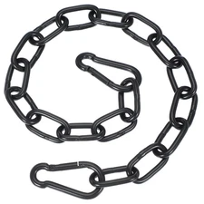 3/16 x 20" Fitness Chain Porch Hanging Swing Chair Chain Heavy Duty Black