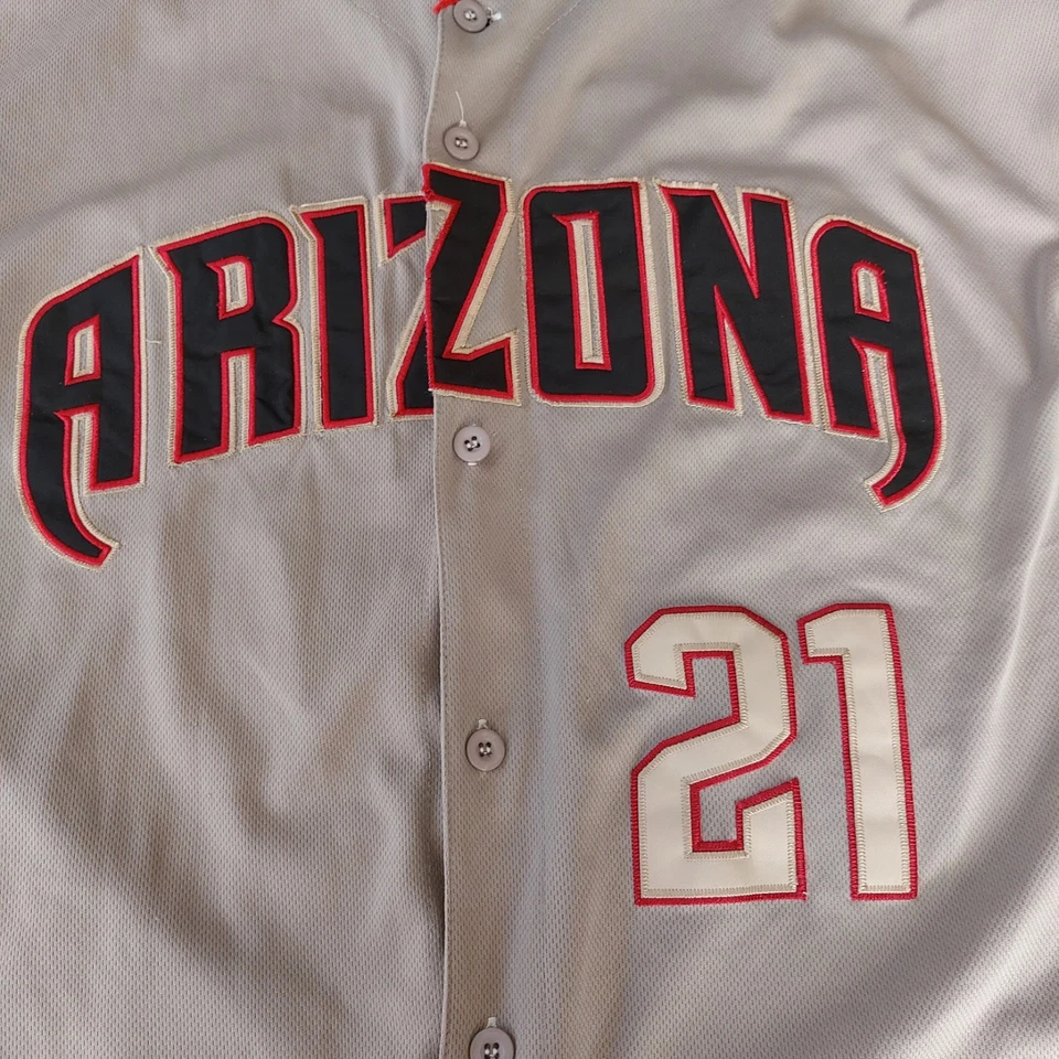 Jersey Arizona Diamondbacks Majestic ZACK GREINKE 21 MLB 3XL Bronceado ¡Talla grande SEGUY! Foto 4 de 4