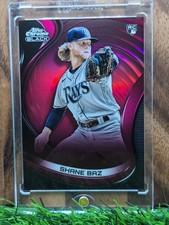 2022 Topps Chrome Black Magenta Refractor /10 Shane Baz RC