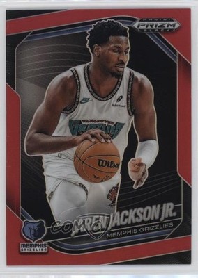 2024-25 Panini Prizm Black Red Prizm 144/299 Jaren Jackson Jr #2 16zo
