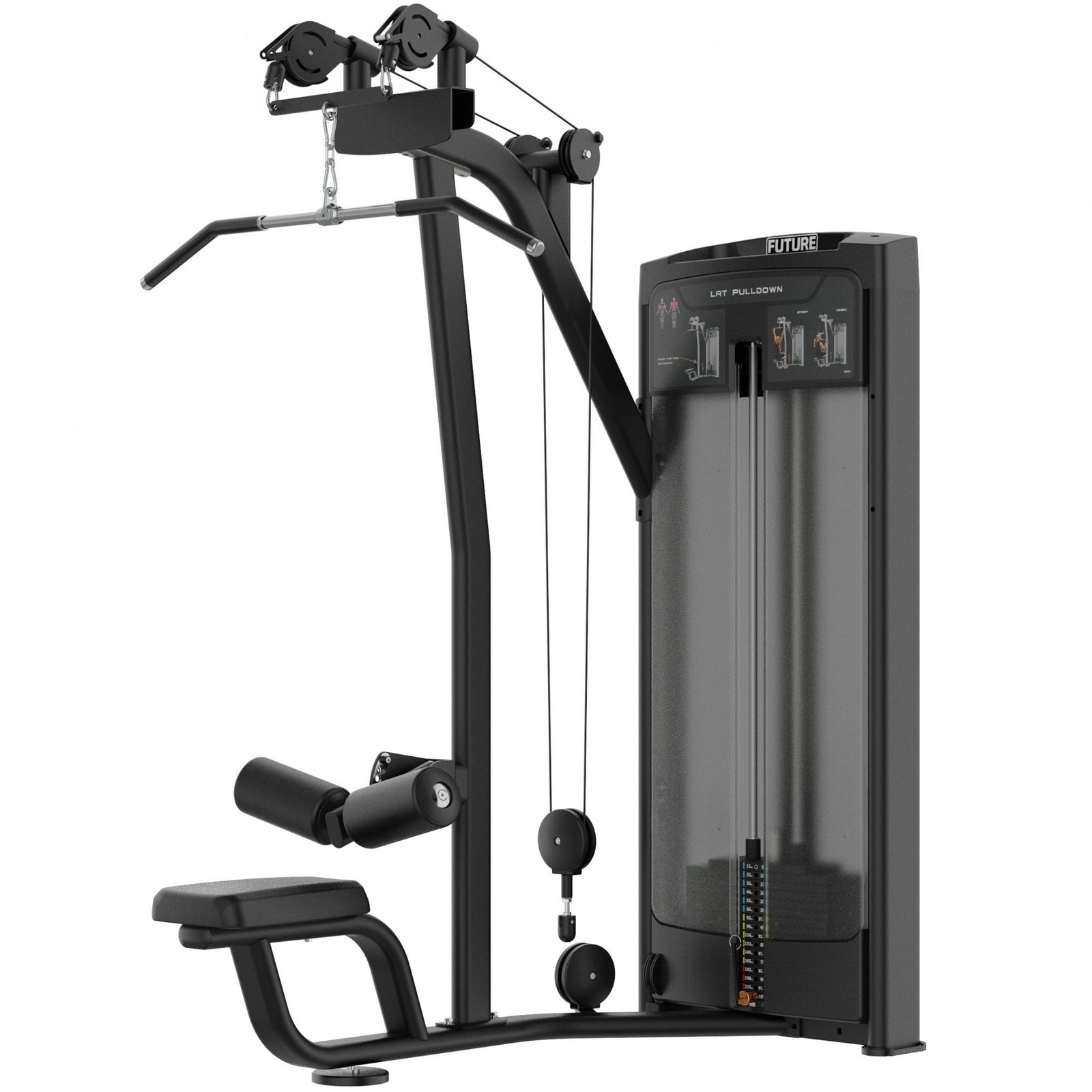 Future Elite Series Commercial Dual Lat Pulldown (Commercial Gym Equipment)