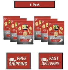 (6 Pack) RITZ Crisp and Thins,Original Creamy Onion Sea Salt,Party Snacks 7.1 oz