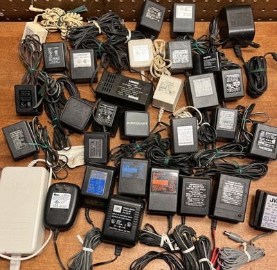 Vintage AC Adapter Power Supply Lot Sony JVC JBL HP RadioShack Sanyo