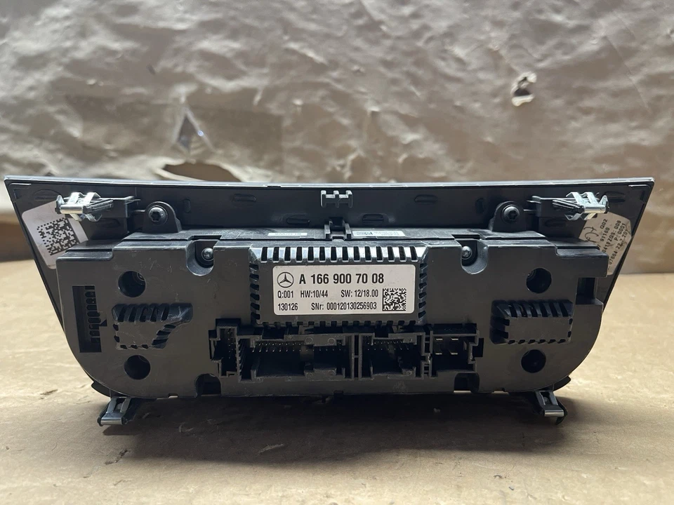 Mercedes-Benz GLE 400 2016-2019 tablero aire acondicionado control de clima 166-900-70-08 OEM C318 Foto 4 de 4