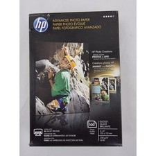 HP Advanced Glossy Photo Paper 1 Pack 100 Sheets Each Inkjet Printer New/Sealed