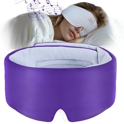 MUSICOZY Ice Silk Sleep Headphones with Bluetooth Mask, Eye Mask for Sleeping...