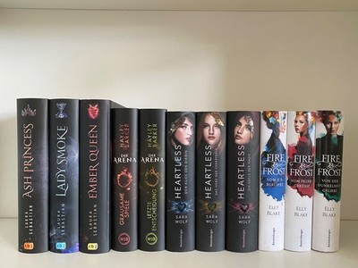 Buchpaket 11 Bücher Romantasy Hardcover sehr gut