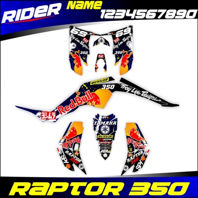 Graphics Kit Premium Yamaha Raptor 350 2004 To 2014 Stickers