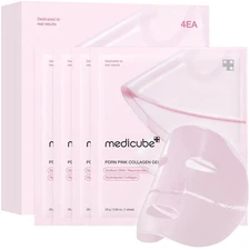medicube Salmon DNA PDRN pink collagen jelly gel mask | overnight face mask for