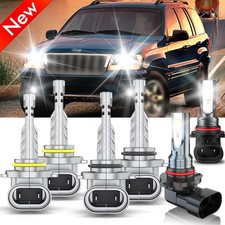 For Jeep Grand Cherokee 1999-2004 6pcs Led Headlight Bulb Hilow Beam Fog Light