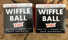 Wiffle Ball King 2 Regulation Softball Taille Courbe Training Plastique Ball Neuf dans sa boîte