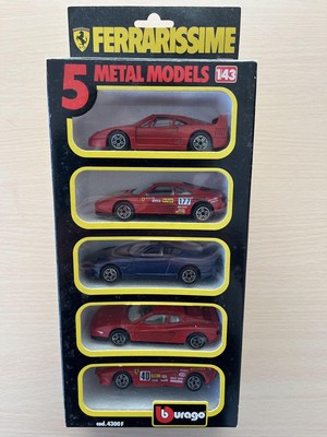 Burago Ferrari 1/43 Minicar Set of 5 #d8e4a2