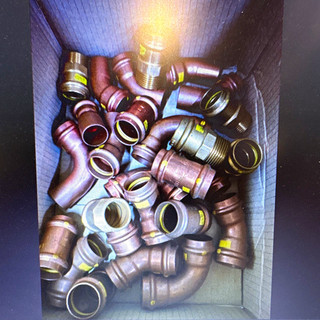 Viega Profipress Fittings 28 mm Gas Konvolut 22 tlg Winkel Muffe Kappe Überg