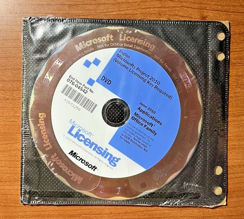 Microsoft Project Professional 2010 32/64-bit OEM Disk. VL - Image 2 of 3