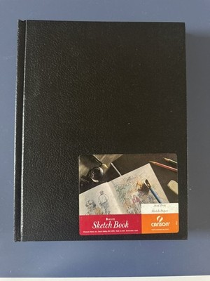 Canson basic Sketch Book Paper Pad, 9914 8.5''x11'' new black hardbound hardcopy 
