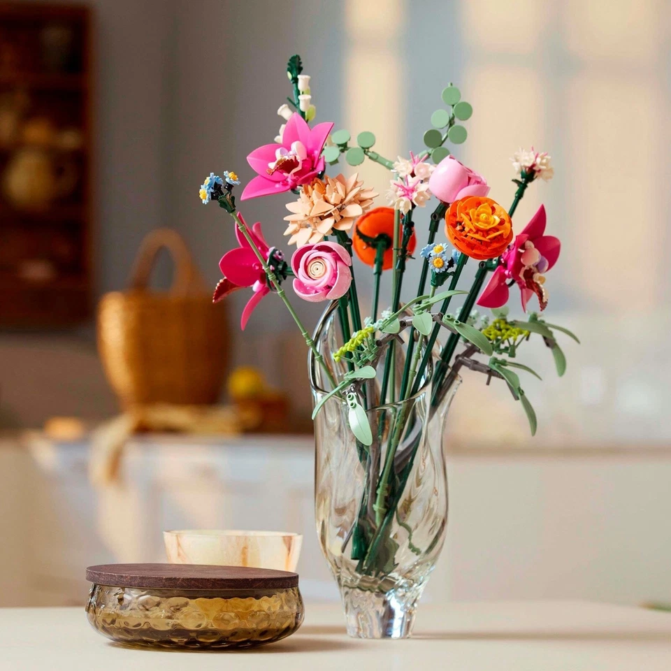 Botanik hübsch rosa Blumenstrauß Floral Dekor 10342 Ziegelsteine Anzeige Geschen - Bild 2 von 4