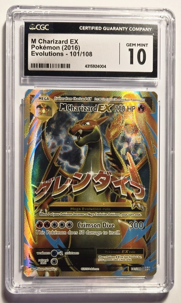 mega charizard pokemon card value Charizard Pokémon TCG Grade 10 Evolutions Individual Collectible Card Game Cards  for sale