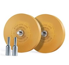 Decal Remover Eraser Wheel Rubber Eraser Wheel Adhesive Remover Flat 2 PCS