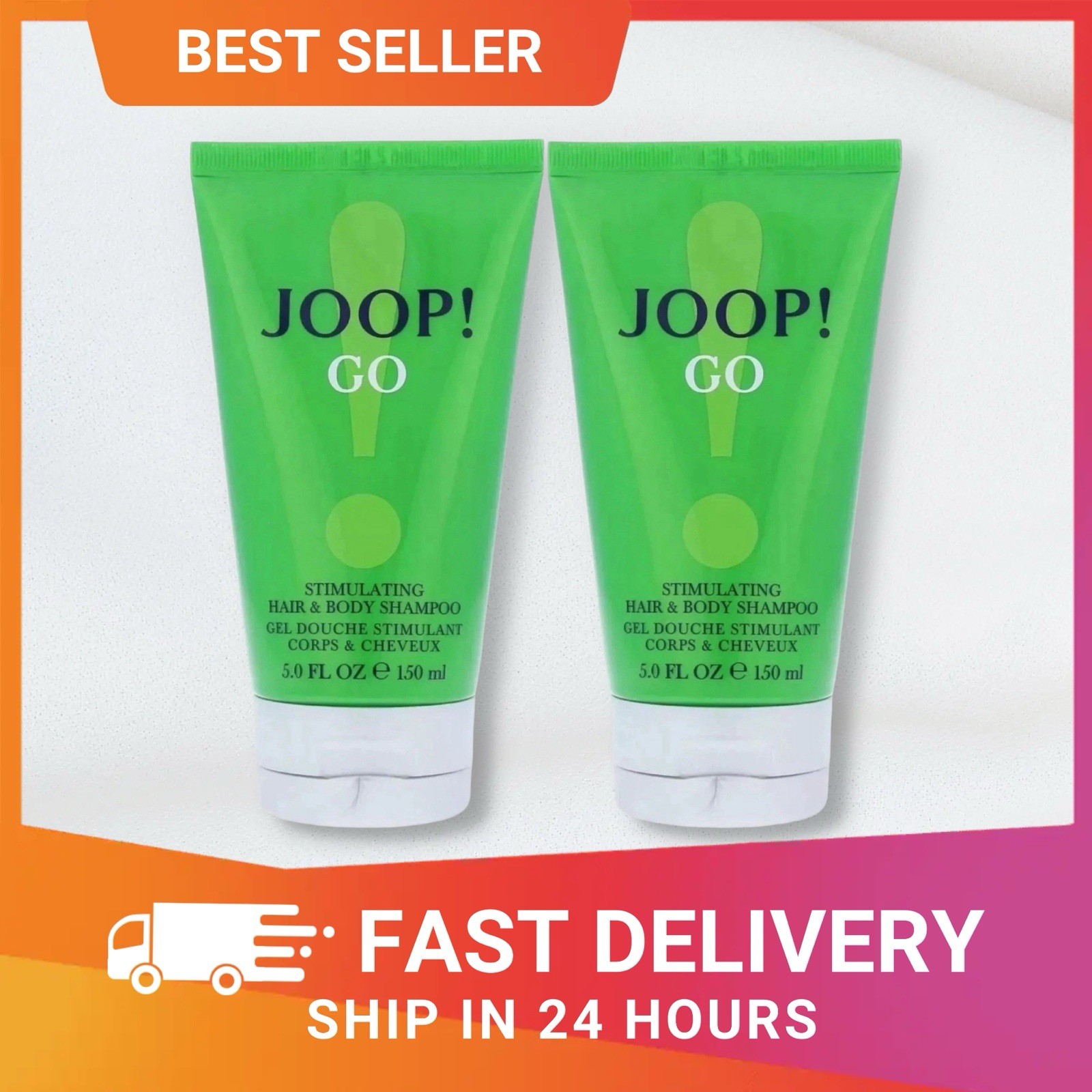Joop Go Homme Hair and Body Wash Shampoo 1 Body Care 150 Ml -2 Pack RRP £24