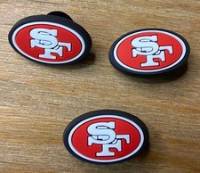 San Francisco 49ers NFL Football Charms For Shoes Set Of 3 Croc Shoe Compatible