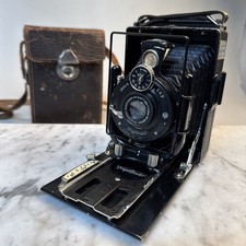 Voigtlander VAG 9x12cm Plate Camera Voigtar 10.5cm f6.3 Lens  Rollback w Case