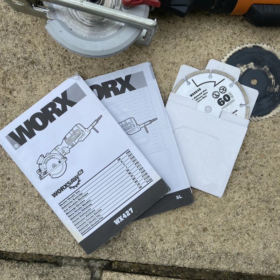 WORX Circular Saw WX427 Worxsaw XL Compact  corded with case - Image 3 of 4